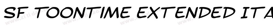 SF Toontime Extended Italic字体转换